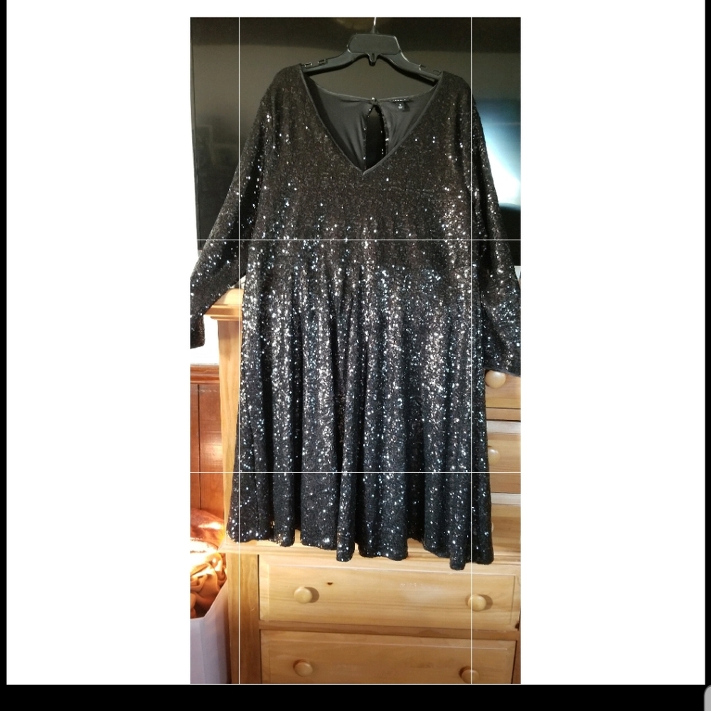 Torrid Black Sequin dress